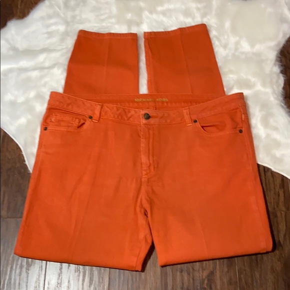 michael kors jeans orange